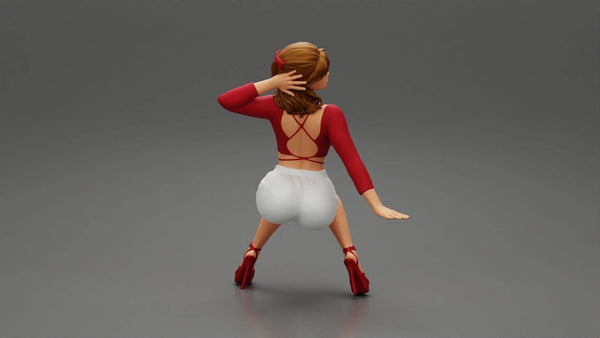 Highly-detailed Figure of a Women in shorts resting 137  ,40mm high from 3dClever Scale 1:48