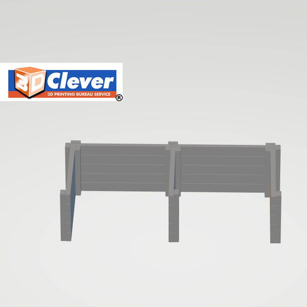 This is the supply of 2 coal bunkers 324 one has 2 bays and the other has 3 bays. These coal bunkers are supplied in brown and can be painted and weathered accordingly.  00  Gauge Scale 1.76