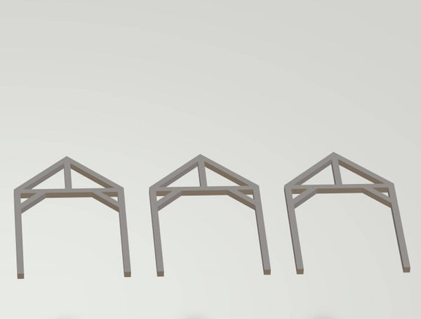 A wooden undercover Platform supplied as a kit 320  4mm Gauge Scale 1.148