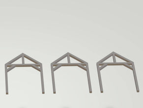 A wooden undercover Platform supplied as a kit 320  4mm Gauge Scale 1.148