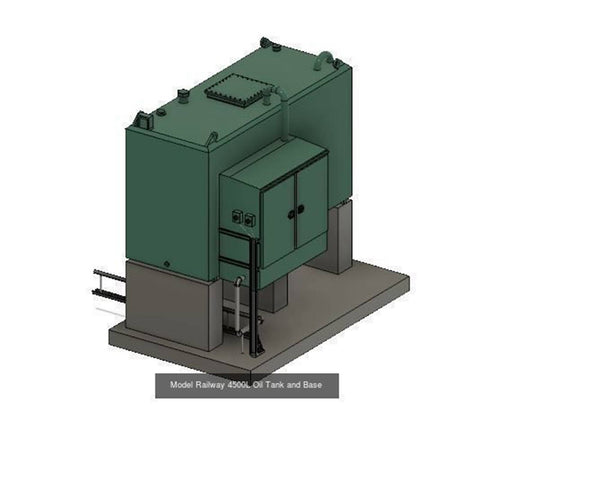 This is the supply of one 4500 Litre Oil Tank and base . The product comes in 2 parts and is supplied in white .Hornby 120 Gauge Scale 1.120