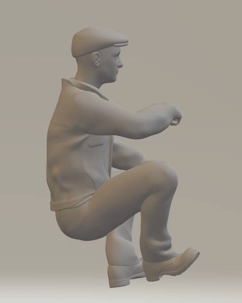 Boat Paddler 51 70 mm Scale 1:24 G Gauge