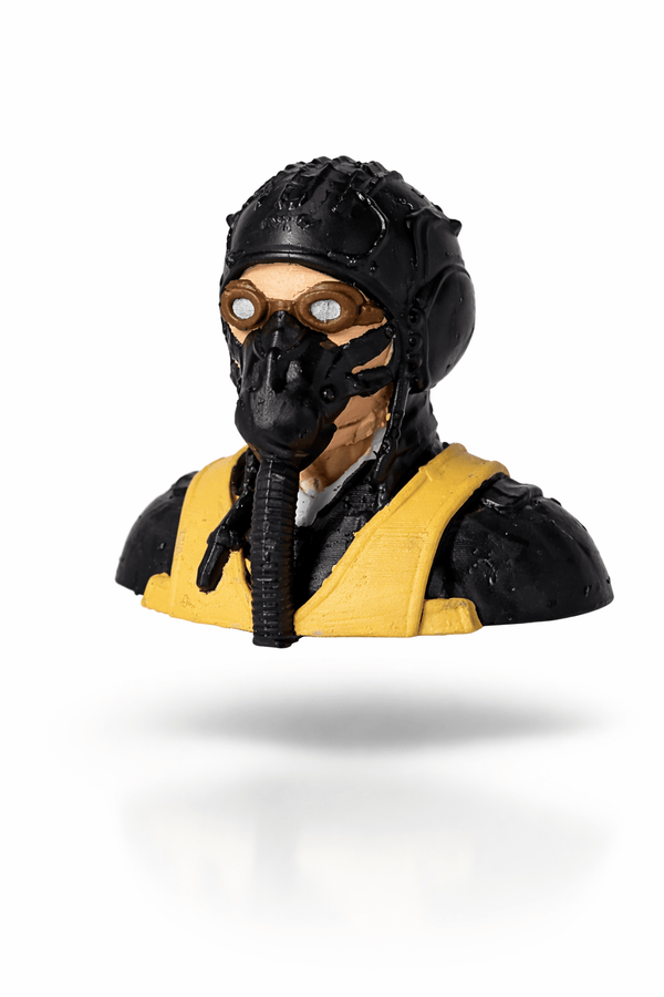 German ww2 fighter pilot scale 1/4 141mm tall