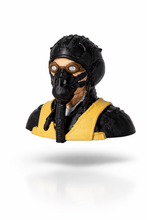 German ww2 fighter pilot scale 1/4 141mm tall