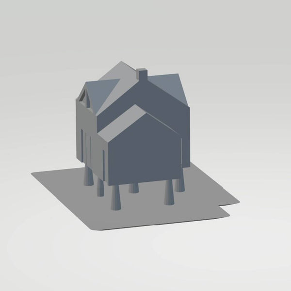 House on stilts 321  G Gauge Scale 1.24