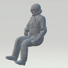 Highley detailed Full body of a Jet Fighter Pilot looking left tall 95mm (when standing) scale 1:18