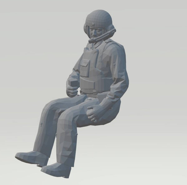 Highley detailed Full body of a Jet Fighter looking left tall 140mm (when standing) scale 1:24