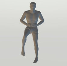 Highly-detailed Figure of a Man Bathing 138  ,40mm high from 3dClever Scale 1:48