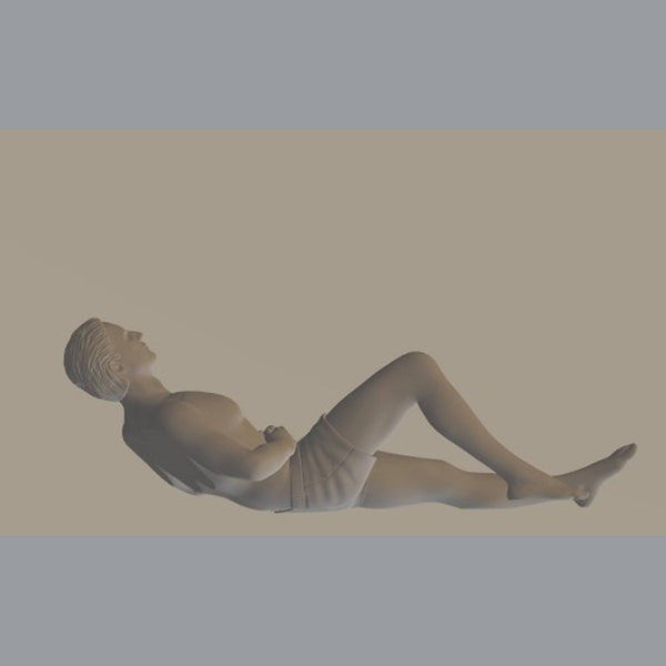Highly-detailed Figure of a Man Bathing 138  ,25mm high from 3dClever Scale 1:76