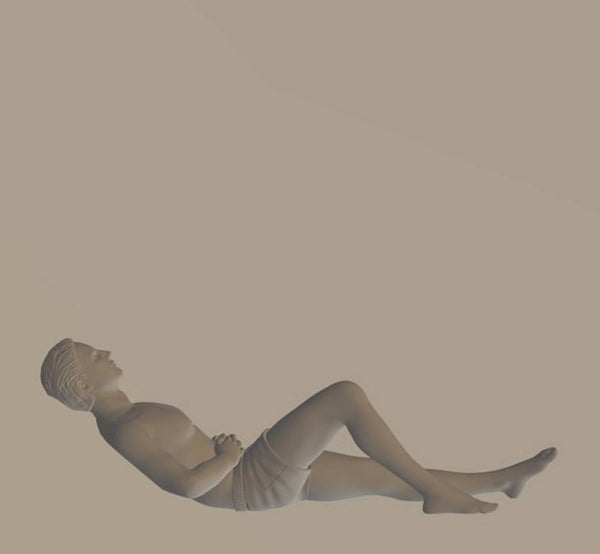 Highly-detailed Figure of a Man Bathing 138  ,25mm high from 3dClever Scale 1:76