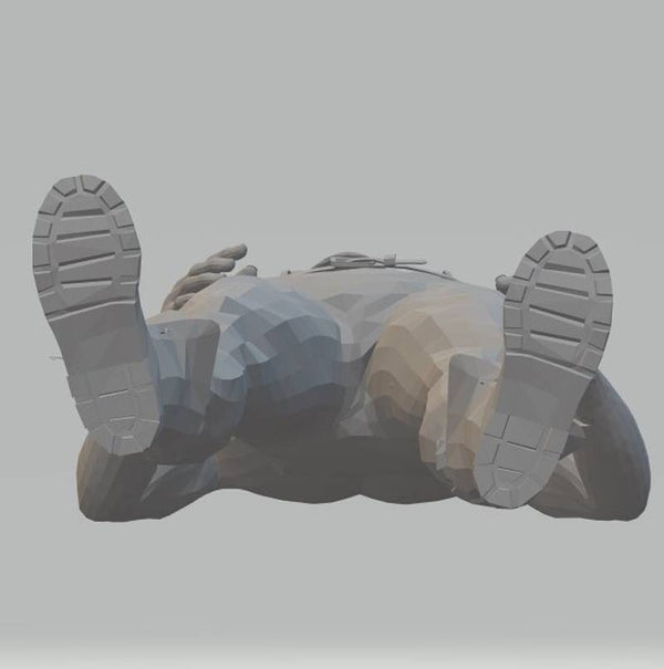 Model Figure of a Man with Muscles 125 (25mm high) 00 Gauge Scale 1:76