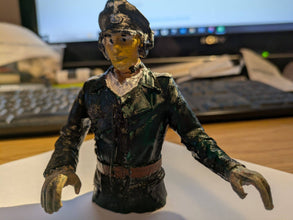 German Tank Comander 105mm tall just the top half of the torso