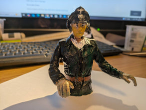 German Tank Comander 105mm tall just the top half of the torso