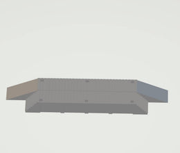 A wooden undercover Platform supplied as a kit   Size 0 Gauge