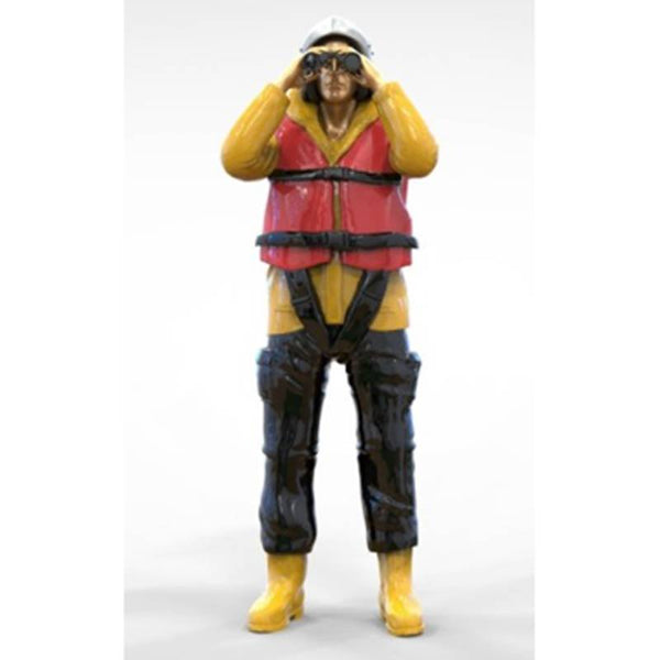 Highly-detailed Model Figure of Crew Lookout with Binoculars 34 (70mm) G Gauge