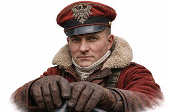 The WWW1 Pilot figure (Red Baron) scale 1/24 35mm tall