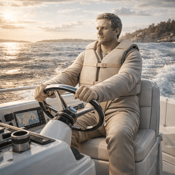 Model figure of Boat Helmsman 125 mm high 1:8 scale,  made by 3dclever