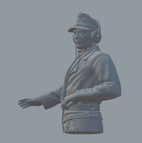 WW2 German Tank Soldier 105mm tall