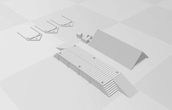 A wooden undercover Platform supplied as a kit 320  H0 Gauge Scale 1.87