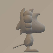 Model of the carton figure Woodstock   from 3dclever  25mm high 00 Gauge