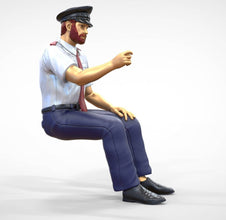 Model Figure of a helsman sitting down 120 mm scale of  1:10