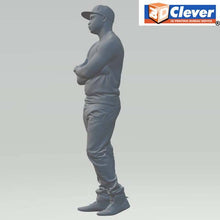 Model detailed Figure of a Boy in a Base Ball Cap 01 (35mm high) 0 Gauge