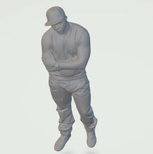 Model Figure of a Boy in a Base Ball Cap 01 (70mm high) G Gauge Scale 1:24