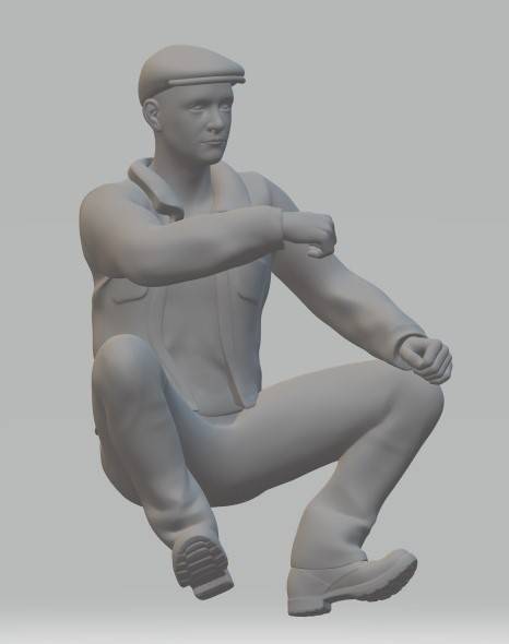 Boat Paddler 51 70 mm Scale 1:24 G Gauge