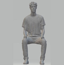 Highly-detailed Figure of a Man Sitting 23  G Gauge (Scale 1:24),50mm high from 3dClever