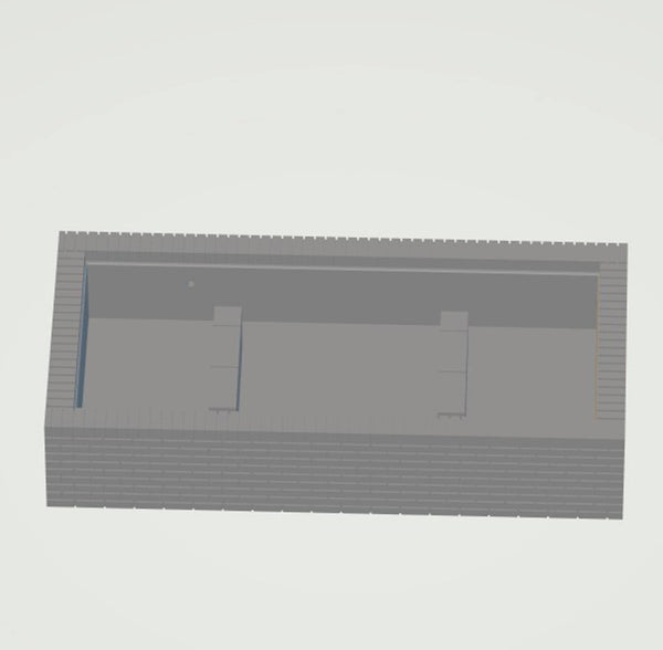 A new Railway Model oil tank in a brick bund  00 Gauge Scale 1.76