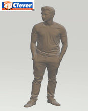Figure of a of a Casual Man 02 70 mm tall Scale 1:24