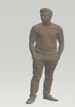 Figure of a of a Casual Man 02 70 mm tall Scale 1:24