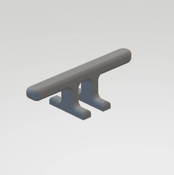A basic Set of 4 large Cleats for a Model Boat