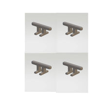 A basic Set of 4 large Cleats for a Model Boat