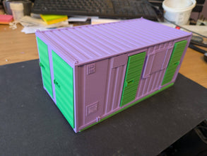 1 New model railway  portable building which comes in a kit containing doors and base G Gauge Scale 1.24
