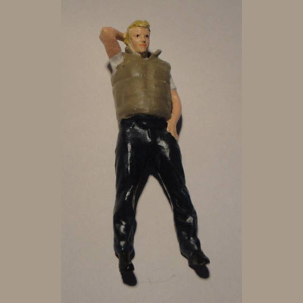 Highly-detailed Figure of a Crew Man 31   OO Gauge (Scale 1:78),25mm high from 3dClever