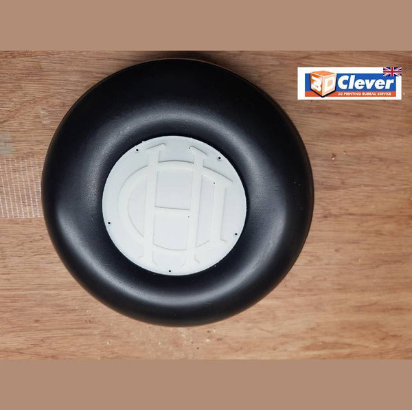 A set of  2 De Havilland Wheel caps 39mm dia from 3Dclever