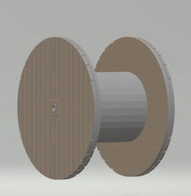 2 cable drums without cable showing . 2 cable drum with cable 4 sets of support for drums .G Gauge Scale 1.24