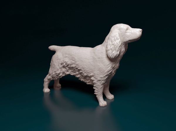 Model of an English Cocker Spaniel 20mm high  made by 3Dclever Scale 1:43