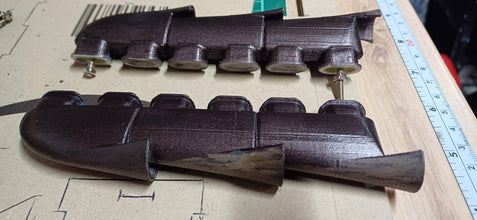 This is a of black Spitfire exhausts mk5  (150mm long) which can be attached to the side of the fuselage