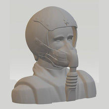 Highley Detailed Jet Fighter Pilot 50mm high no visor Scale 1:12 from 3DClever