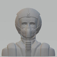 Highley detailed model of a Jet Fighter Pilot 35mm high no visor Scale 1:8