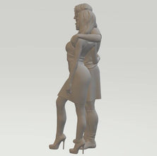 Model Figure of a footballer and his wife 127 (25mm high) 00 Gauge