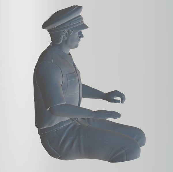 Highley detailed model of a Commercial Airline Pilot 50 mm high