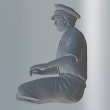 Highley detailed model of a Commercial Airline Pilot 50 mm high