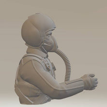Highly-detailed Model Figure of a Helicopter Pilot with no visor 30 mm high from 3Dclever scale 1:24