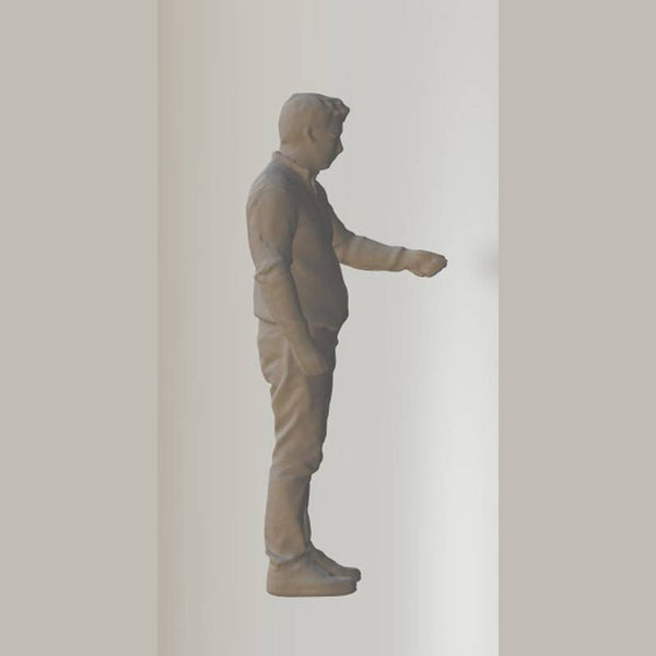 Detailed Boat Helmsman crew figure 26  85mm high