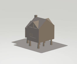 House on stilts 321  G Gauge Scale 1.24