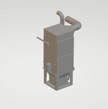 This is an industrial Extraction Unit  Supplied in 3 parts G Gauge Scale 1.24.
