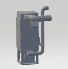 This is an industrial Extraction Unit  Supplied in 3 parts 00 Gauge Scale 1.76